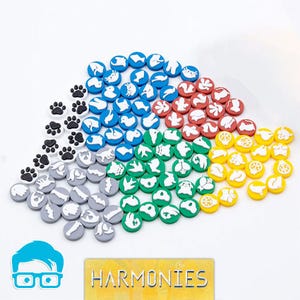 Upgraded animal tokens for Harmonies board game by am-media.biz