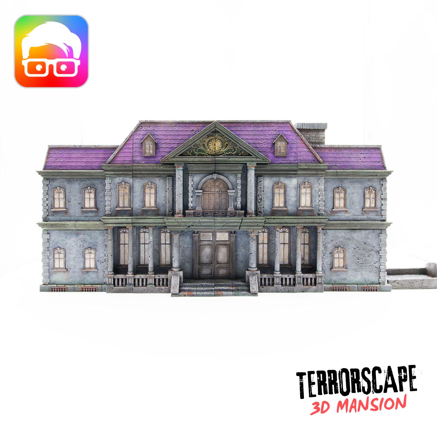 3D Mansion for Terrorscape 3d Mansion Boardgame With Fear Tokens, Key ...