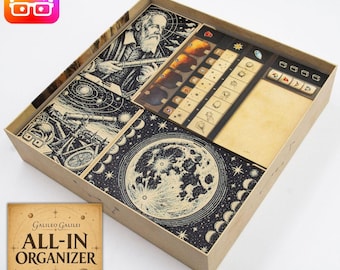Galileo Galilei ALL-IN organizer (inc. Luna exp. & promo cards) by @ammedia3d [tabletop board game inserts sku: GLGL001]