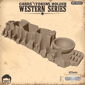 Western Legends Cards and Tokens Holder
