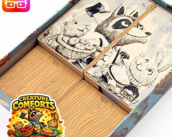 Creature comforts board game organizer by @ammedia3d [tabletop board game inserts sku: CRTCMF001]