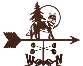 Hand-Crafted Wolf Weathervane w/WARRANTY