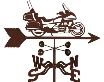 Hand-Crafted Touring Motorcycle Weathervane w/WARRANTY