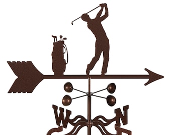 Hand-Crafted Golfer Weathervane w/WARRANTY