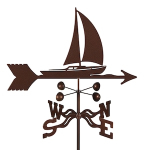 Hand-Crafted Sailboat Weathervane w/WARRANTY