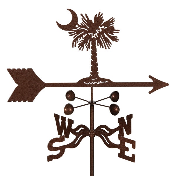 Hand-Crafted Palmetto Weathervane w/WARRANTY