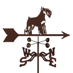 Hand-Crafted Schnauzer Weathervane w/WARRANTY