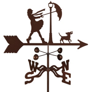 Hand-Crafted Windy Day Weathervane w/WARRANTY