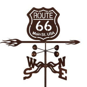 Hand-Crafted Route 66 Weathervane w/WARRANTY