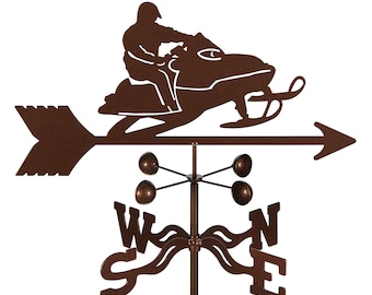 Hand-Crafted Snowmobile Weathervane w/WARRANTY