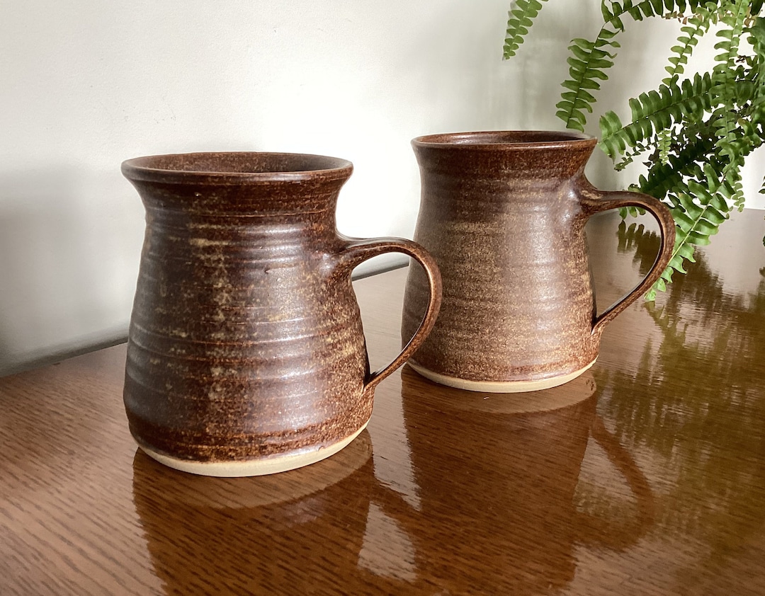 Pair of Studio Pottery Mugs Etsy UK