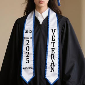Custom Graduation Stole, Celebration Stole for College & High School, Personalized Grad Sash, Graduation Accessory, Congrats Gifts