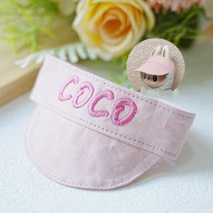Custom Cap For Doll, Embroidered Baseball Cap For Toy, Mini Hat for 17cm Toy, Custom Doll Name Peaked Cap, Unique Doll Cap For Party Gift