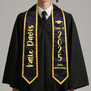 Custom Graduation Stole, Custom Personalized Stole, Custom Class Of 2025 Stole, Unique Graduation Stole, Custom College Name, Your Name