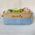 Custom Embroidered Dog Toy Box, Dog Toy Basket, Persoanlized Pet Storage Basket, Dog Toys Organizer, Pet Storage Basket, Pet Toy Basket Gift product logo