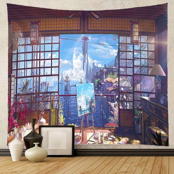 Vespa Haruko Haruhara FLCL Tapestry Wall Hanging Anime Tapestries Wall  Tapestry Wall Art Home Decor for Living Room Bedroom Dorm 40 X 60   Walmart Canada