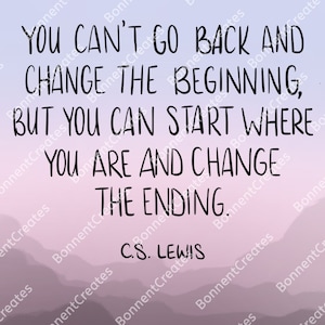 C.S. Lewis Quote Poster