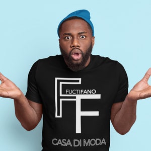 Fuctifano Fake Designer Unisex Crewneck T-shirt lustig, eingebrannt, Geschenk für ihn, Opa, Onkel, Bruder, Papa