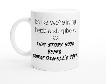 It's Like We're Living Inside, Funny, Gift, Political, Silly White 11oz Ceramic Mug