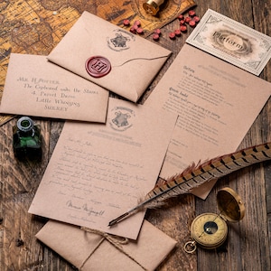 Personalised Harry Potter Hogwarts Acceptance Letter with Hogwarts Sch –  Wow and Now India