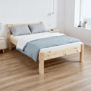 Zirbenholzbett Zirbenholz Zirbenbett ( Zirbe ) Bett Doppelbett oder Einzelbett stabiles Holzbett Massivholz Premium