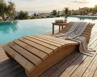 Holzliege Himmelsliege Gartenliege Holzliege Waldsofa Relaxliege