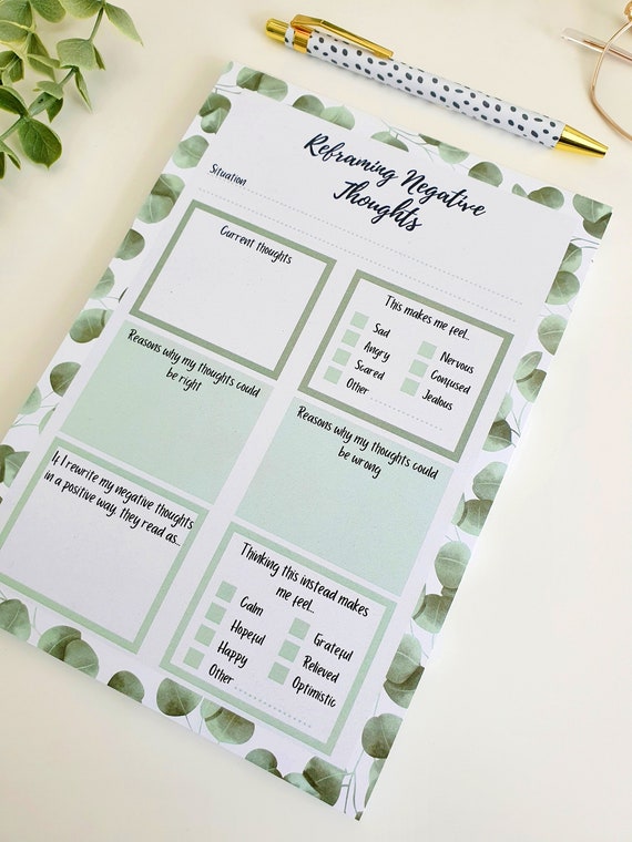 A5 Self Care Notepad Help With Anxiety and Depression Relief Stress ...