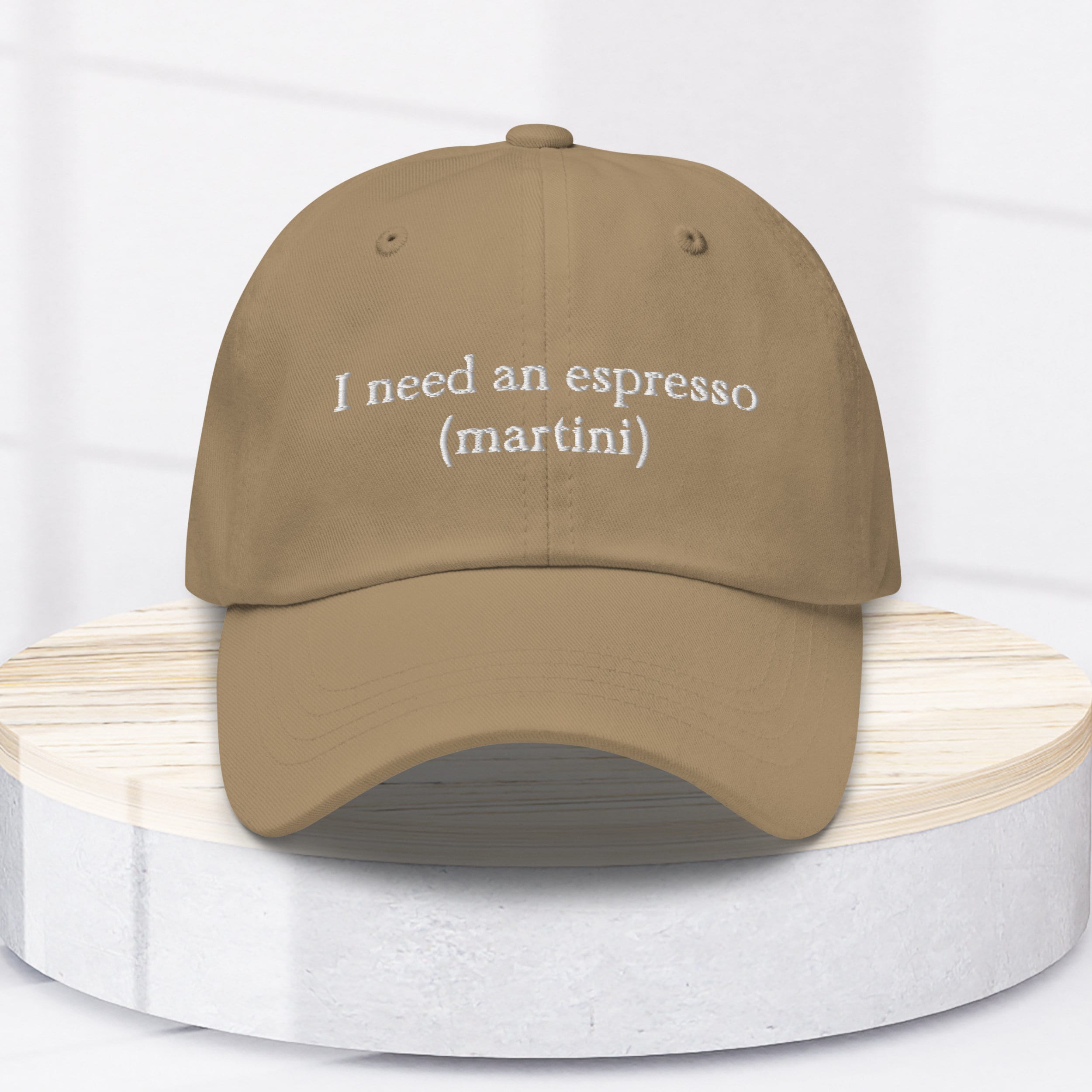 MULTIPLE COLORS 100 Cotton Hat, Dad Hat, Espresso Martini Hat