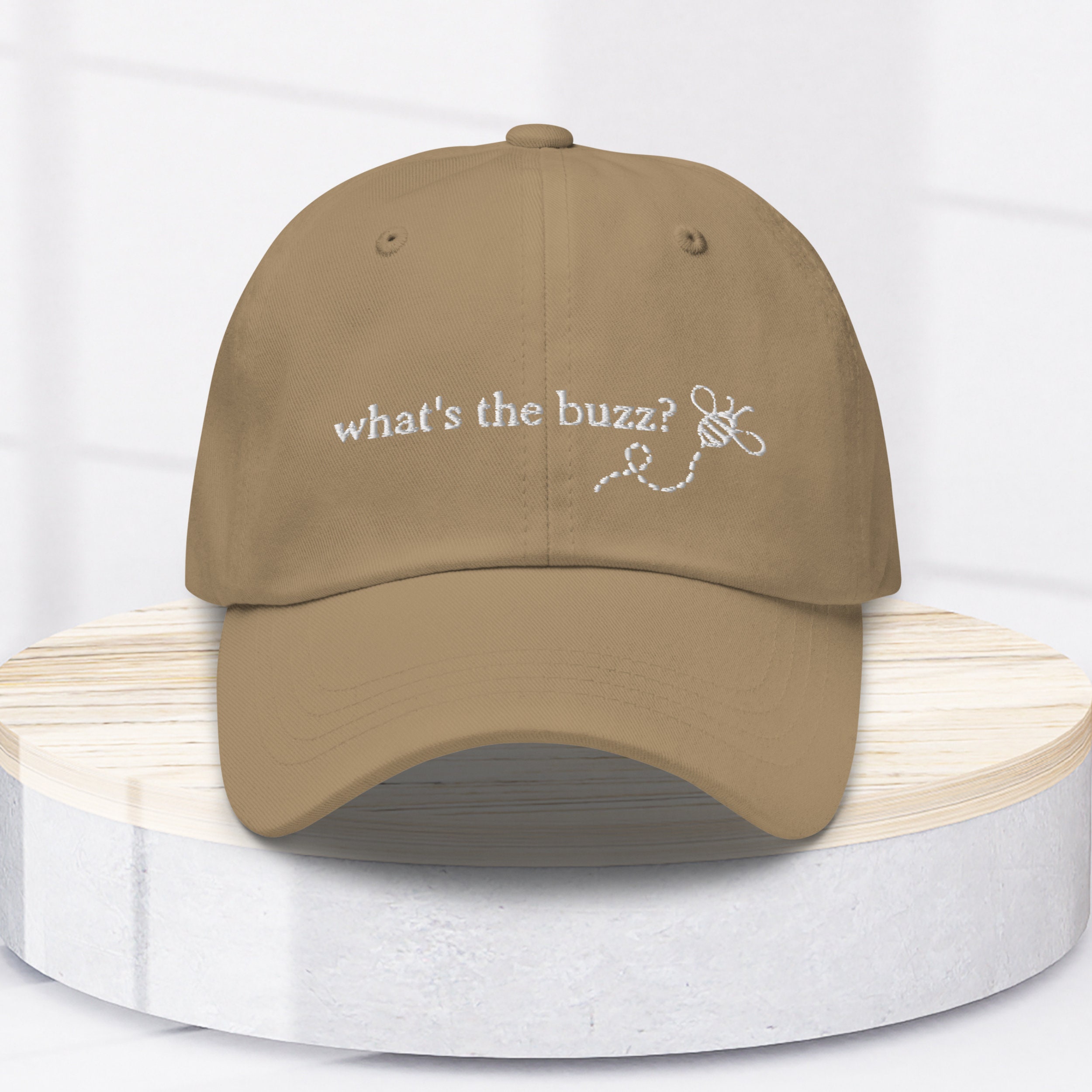 MULTIPLE COLORS! 100% Cotton Hat, Dad Hat, What's the Buzz