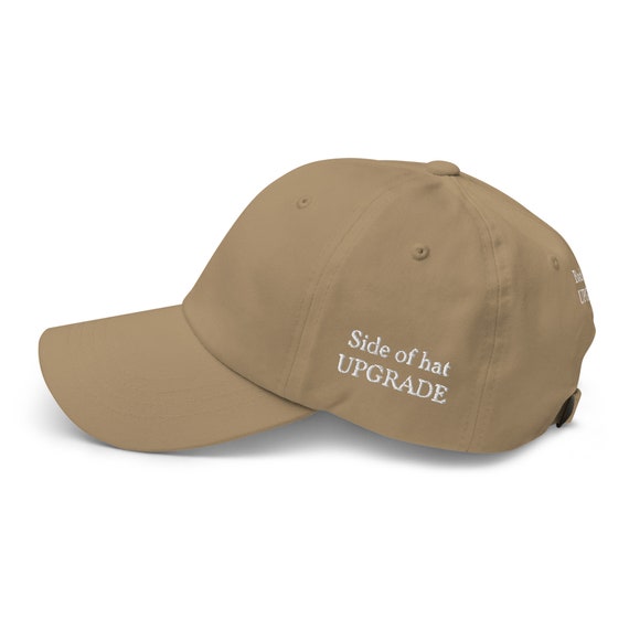 Custom Dad Hat UPGRADE for Side Embroidery Australia