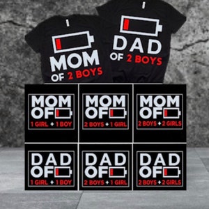 MOM or DAD of x number of Boys TShirt