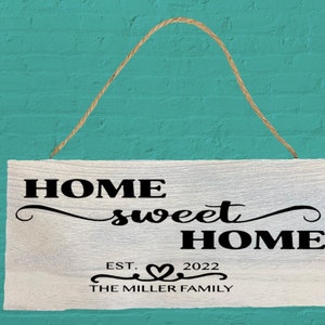 Home Sweet Home Family Sign