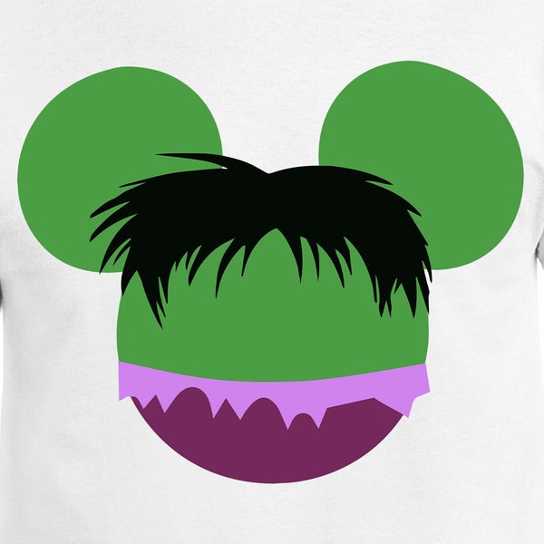 Mickey Hulk Digital Files - Design Files - Cricut - SVG - Silhouette Cameo - PNG - EpS - PDF - DxF