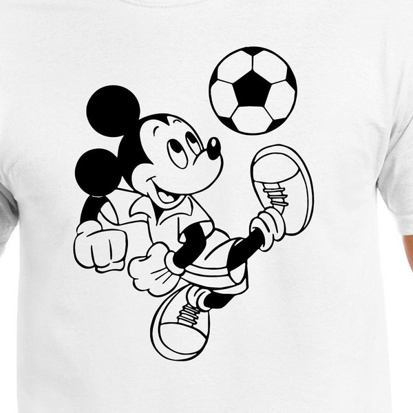 Soccer Mickey Digital Files - Design Files - Cricut - SVG - Silhouette Cameo - PNG - EpS - PDF - DxF