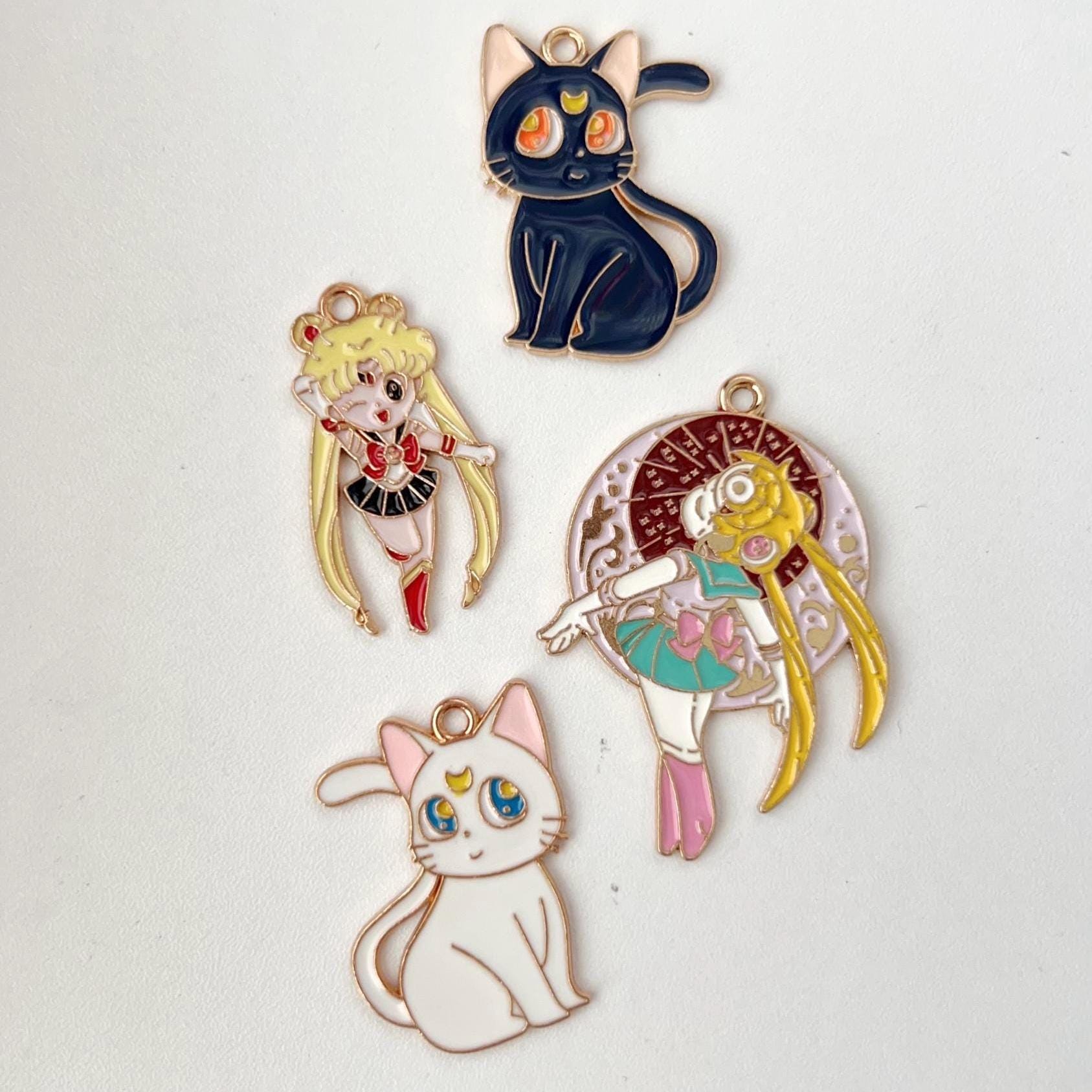 DIY Kawaii 10pcs Sailormoon Metal Charm Dangle