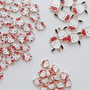 DIY Kawaii 10pcs San Hk Pocha Metal Charm Dangle