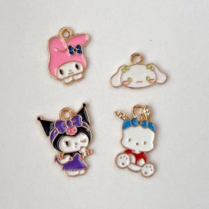 DIY Kawaii 10pcs San Hk Pocha Metal Charm Dangle