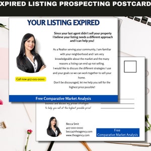 Real Estate Postcard, Expired Listing Postcard, Farming Postcards, Realtor Postcard, Real Estate Marketing Postcard, Canva Templates