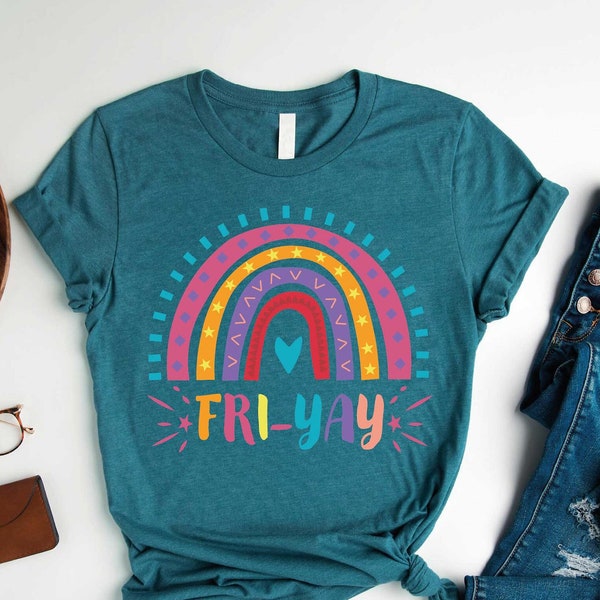 Friyay Shirt, Fri-Yay Shirt for Her, Friday Shirt for Women, Gifts Shirt for Her, Gift for Teacher, Weekend Shirt, Fri-Yay Sweatshirt Gifts