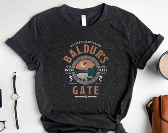 Adventure Awaits at Baldur's Gate Shirt, Baldurs Gate 3 Shirt, Game Shirt, BG 3 Shirt, Astarion Shirt, Astarion BG 3 Tee, Dungeon Master Tee