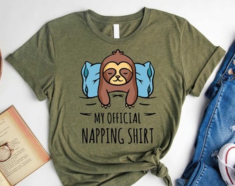 My Official Napping Shirt, Napping Slot Sweatshirt, Nap Shirt, Nap Sweatshirt, Sleep Shirt, Lazy Day Gifts, Sleeping Shirt, Slot Lover Shirt