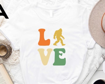 Bigfoot Love Shirt, Cryptozoology Shirt, Bigfoot Gifts Shirt, Love Shirt, Lover Valentine Shirt, Gift For Valentine Days Shirt, Bigfoot Tee