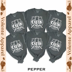 Cabin Crew Shirts, Camp Bach, Comfort Colors Shirts, Cabin Crew Tees, Best Friend Gift, Gift for Her, Gift for Him, Adventure Awaits Shirt image 1