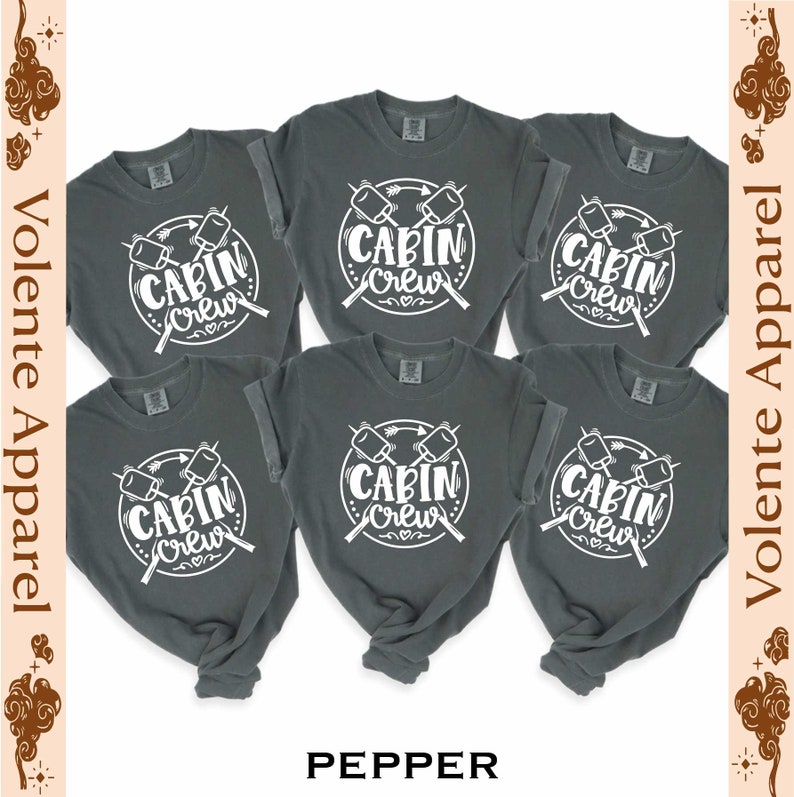 Cabin Crew Shirts, Camp Bach, Comfort Colors Shirts, Cabin Crew Tees, Best Friend Gift, Gift for Her, Gift for Him, Adventure Awaits Shirt image 1