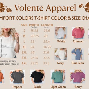 a women's t - shirt with different colors and sizes