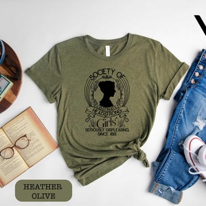 Society Of Obstinate Headstrong Girls Shirt, Strong Girl Shirt, Jane Austen Shirt, Pride And Prejudice Shirt, Feminist Shirt,Jane Austen Fan image 5