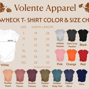a t - shirt with different colors and sizes