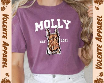Custom Pet Photo Shirt, Pet Photo and Name Shirt, Personalized Pet Shirt, Custom Dog Cat Shirt, Pet Lover Gift, Dog Lover Shirt, Custom Tee