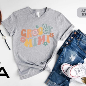 Groovy Mimi Shirt, Stay Groovy Shirt, Groovy Tee, Groovy Birthday Party Outfit, Groovy Tee, Hippie Shirt, Groovy Party, Groovy Mimi image 7