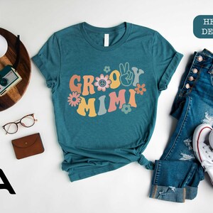 Groovy Mimi Shirt, Stay Groovy Shirt, Groovy Tee, Groovy Birthday Party Outfit, Groovy Tee, Hippie Shirt, Groovy Party, Groovy Mimi image 2